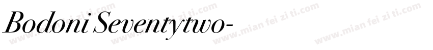 Bodoni Seventytwo字体转换